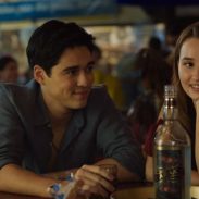 (from left) Wren (Billie Lourd, back to camera), Gede (Maxime Bouttier) and Lily (Kaitlyn Dever) in Ticket to Paradise, directed by Ol Parker.