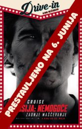 DRIVE IN KINO: MISIJA: NEMOGOČE - ZADNJE MAŠČEVANJE